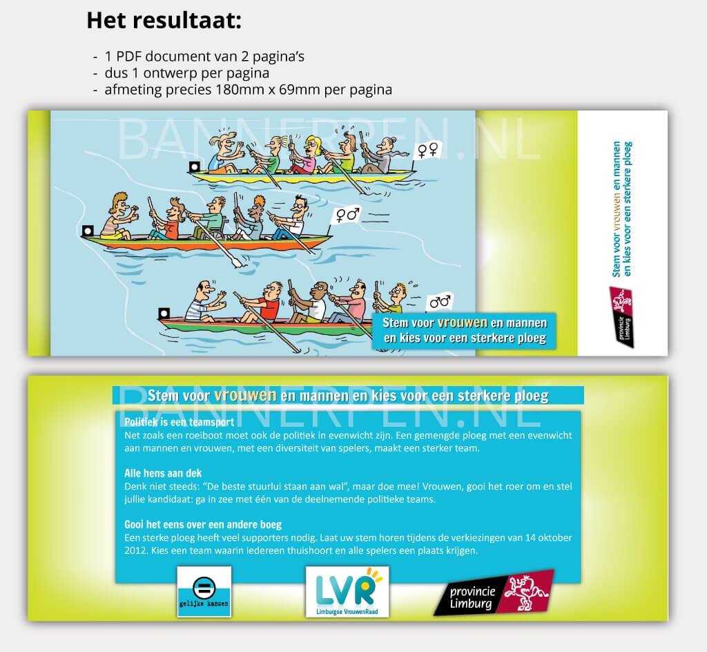 resultaat instructie bannerpen
